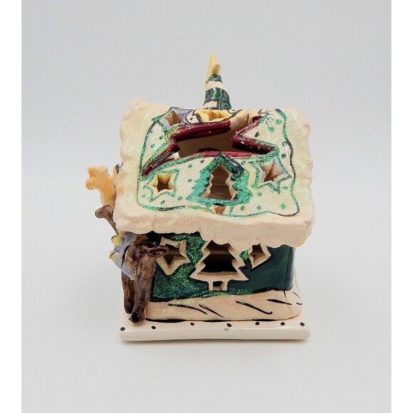 Blue Sky Clayworks Rudolph's Place Tealight Candle Holder Heather Goldminc - Picture 2 of 13
